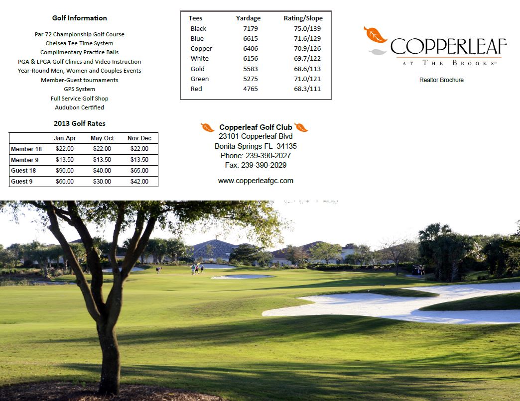 Copperleaf Golf Golf in Naples, FL